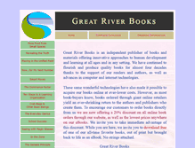 Tablet Screenshot of greatriverbooks.com